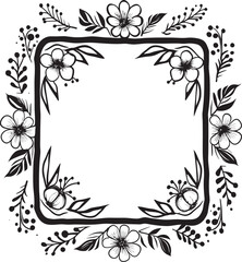 Cosmic Curls Decorative Frame Icon with Doodle Spiraled Sophistication Doodle Delight in 90 Words