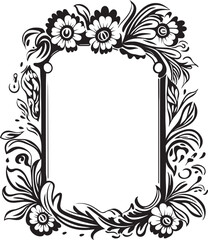 Infinite Imagination A Doodle Decorative Frame Vector Black Logo Design Odyssey Ornamental Noir Adorning Designs with Doodle Decorative Frame Vector Black Logo Symbol