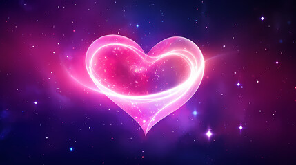 Fototapeta premium Vibrant Valentine's Day background, hearts background