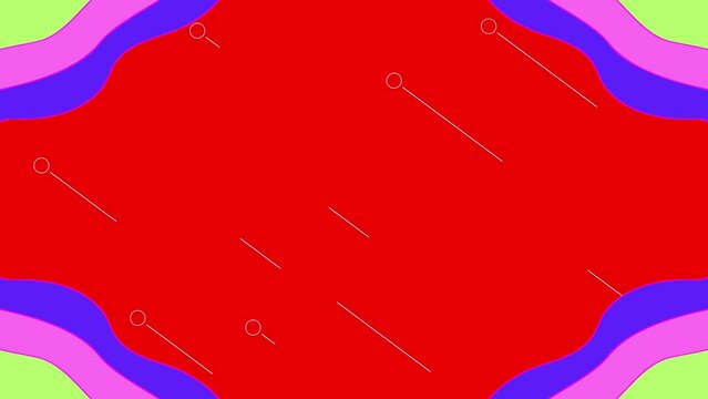 Loop animation of red background for title movie