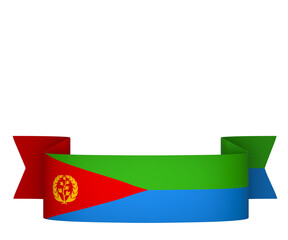 Eritrea flag element design national independence day banner ribbon png