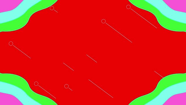 Loop animation of red background for title movie