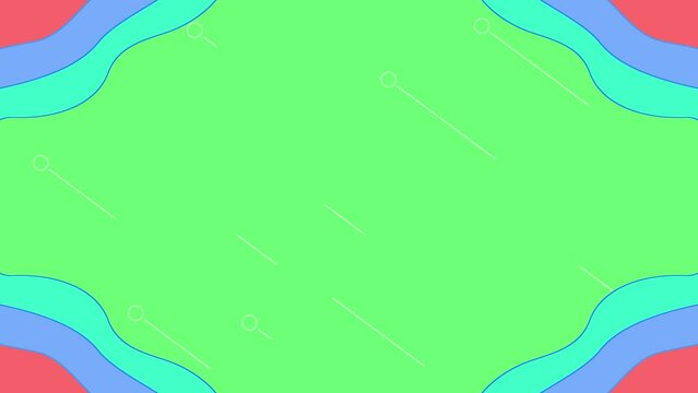 Loop animation of light green background for title movie