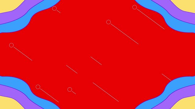 Loop animation of red background for title movie