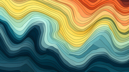 Obraz premium Abstract geometric lines background, technological lines background and light effects, 3D rendering