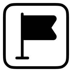 Editable flag, mark vector icon. Map, location, navigation. Part of a big icon set family. Perfect for web and app interfaces, presentations, infographics, etc