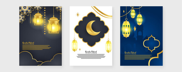 Colorful colourful ramadan kareem arabic greeting card. Ramadan poster for greeting card, cover, label, sale promotion templates, pattern background luxury style