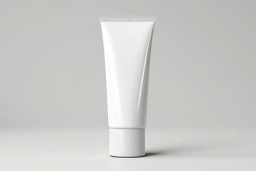 Blank white cosmetic tube mockup .generative AI