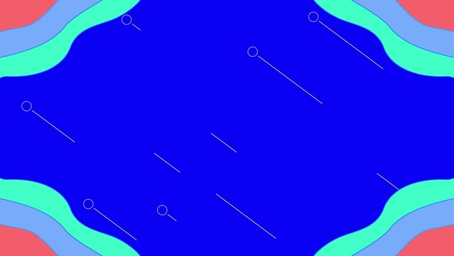 Loop animation of blue background for title movie