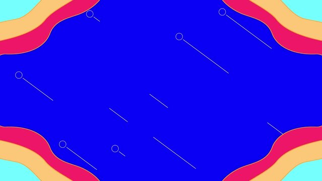 Loop animation of blue background for title movie