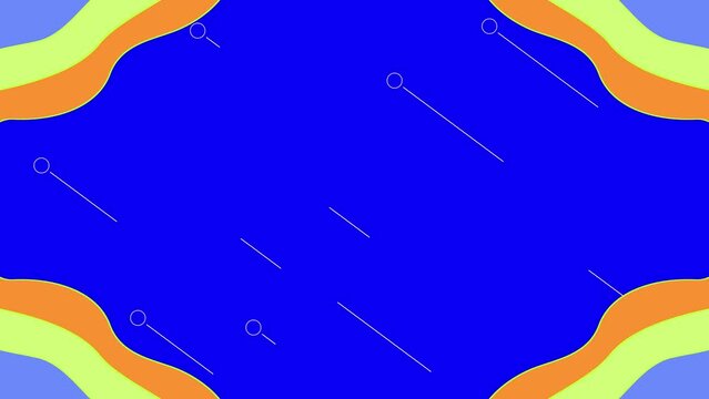 Loop animation of blue background for title movie