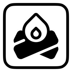 Editable bonfire, campfire vector icon. Part of a big icon set family. Perfect for web and app interfaces, presentations, infographics, etc