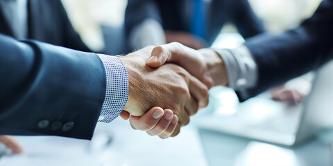 business people shaking hands