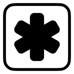 Obraz premium Editable asterisk vector icon. Part of a big icon set family. Perfect for web and app interfaces, presentations, infographics, etc