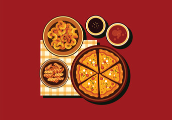Italian Food Illustration