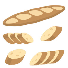 バゲットのイラスト