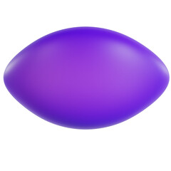 Purple Oval Shape