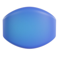 Blue Rounded Shape