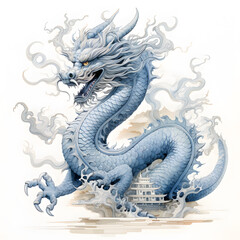 Fototapeta premium Year of the Dragon 2024 (generative AI)