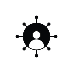 Business teamwork, team building, work group and human resources minimal Black web icon set. Outline icons collection. Simple vector illustration. Minimal and Modern. Black Fill	