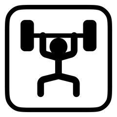 Editable weight lifting vector icon. Part of a big icon set family. Perfect for web and app interfaces, presentations, infographics, etc