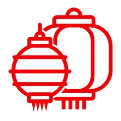 Chinese new year ornament icon. latern icon