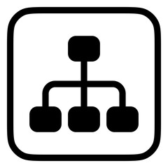 Editable organization chart vector icon. Part of a big icon set family. Perfect for web and app interfaces, presentations, infographics, etc