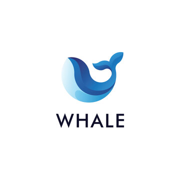 Illustration Whale Mascot Logo