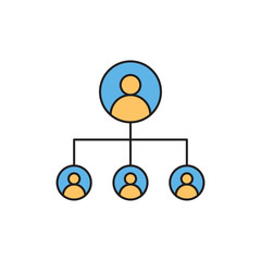 Business teamwork, team building, work group and human resources minimal thin line web icon set. Outline icons collection. Simple vector illustration. Minimal and Modern. Color Fill	
