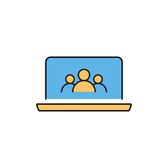 Business teamwork, team building, work group and human resources minimal thin line web icon set. Outline icons collection. Simple vector illustration. Minimal and Modern. Color Fill	
