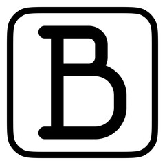 Editable bold text format vector icon. Part of a big icon set family. Perfect for web and app interfaces, presentations, infographics, etc