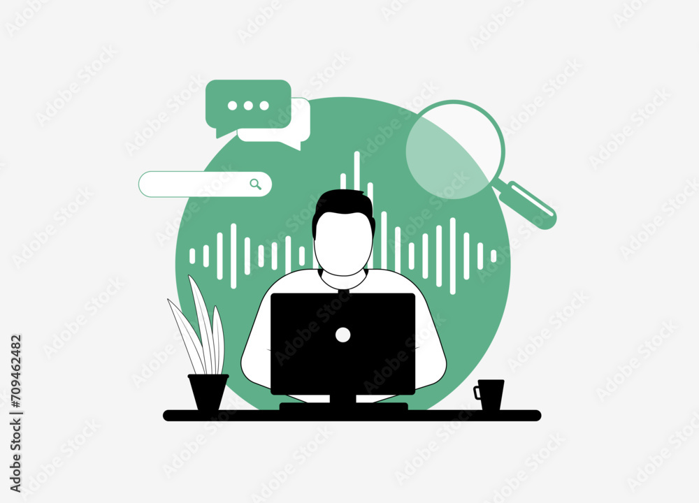 Poster voice search - speech recognition technology to search web. voice-based search optimization for webs