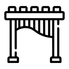 marimba Line Icon