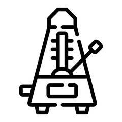 metronome Line Icon