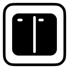 Editable vector horizontal split screens icon. Part of a big icon set family. Perfect for web and app interfaces, presentations, infographics, etc
