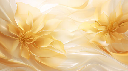 beautiful liquid gold floral background
