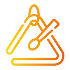 triangle Line Gradient Icon