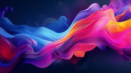 Motion dynamic watercolor art dark colors background vibrant art composition with liquid flow shapes