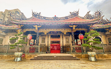 Obraz premium Lungshan Temple in Taipei, Taiwan