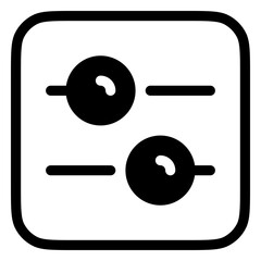 Editable vector slider setting configuration icon. Part of a big icon set family. Perfect for web and app interfaces, presentations, infographics, etc