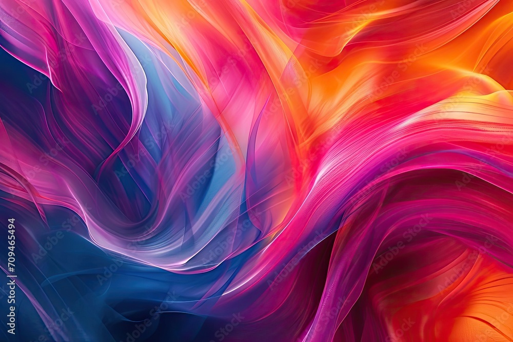 Wall mural abstract background with vibrant colors and flowing patterns