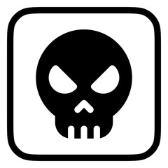 Editable vector danger skull icon. Part of a big icon set family. Perfect for web and app interfaces, presentations, infographics, etc