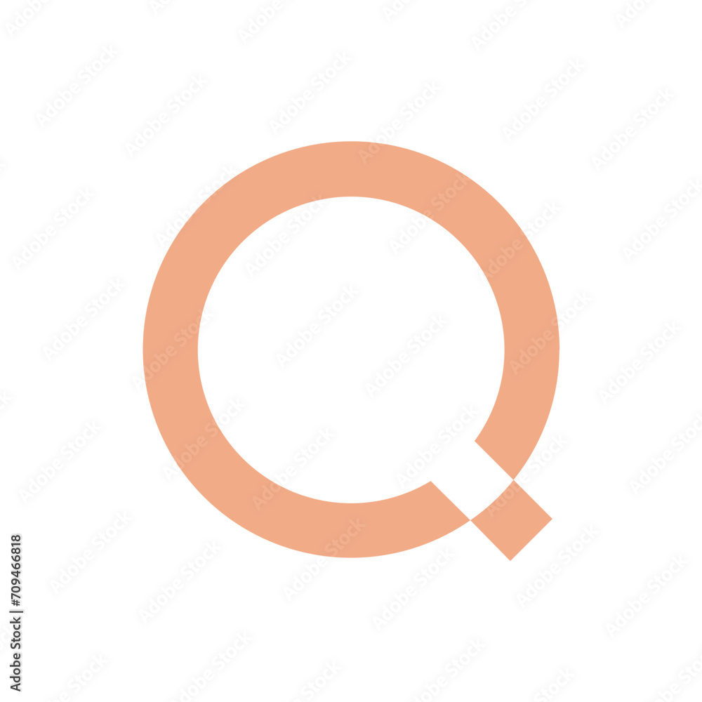 Poster monogram q design vector logo. monogram initial letter mark q logo design. monogram design vector lo