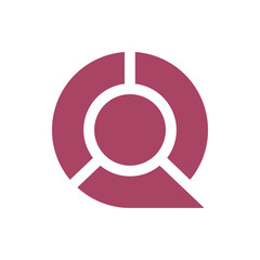 Monogram Q design vector logo. Monogram initial letter mark Q logo design. Monogram design vector logo. Monogram initial letter mark Q logo design. Simple Q monogram. Monogram Q design logo