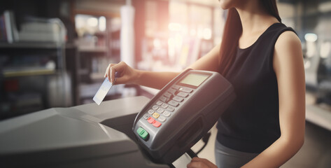 woman shopping online, Card Skimming IT Security Measures