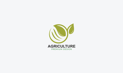 agriculture and natural farm logo design vector template