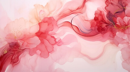 Style incorporates the swirls of marble or the ripples of agate. floral painting,