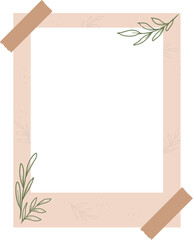 Aesthetic floral photo frame