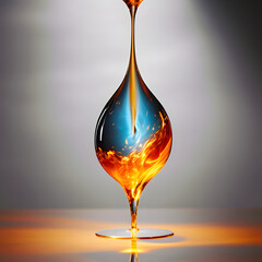 A drop of Oil in the Glass (Liquid Alchemy)