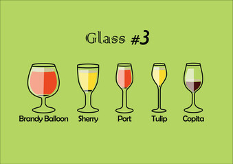 glasses of vector